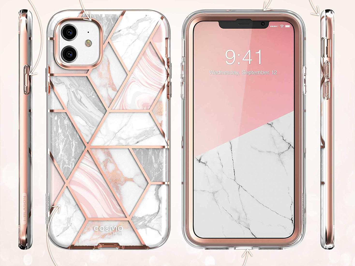 Kobiece etui pancerne Supcase i-Blason Cosmo do iPhone 11